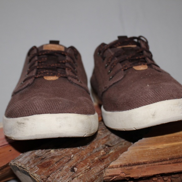 TEVA 1984 Lace-Up Loafers, Brown Canvas, mens size 11 main image 6